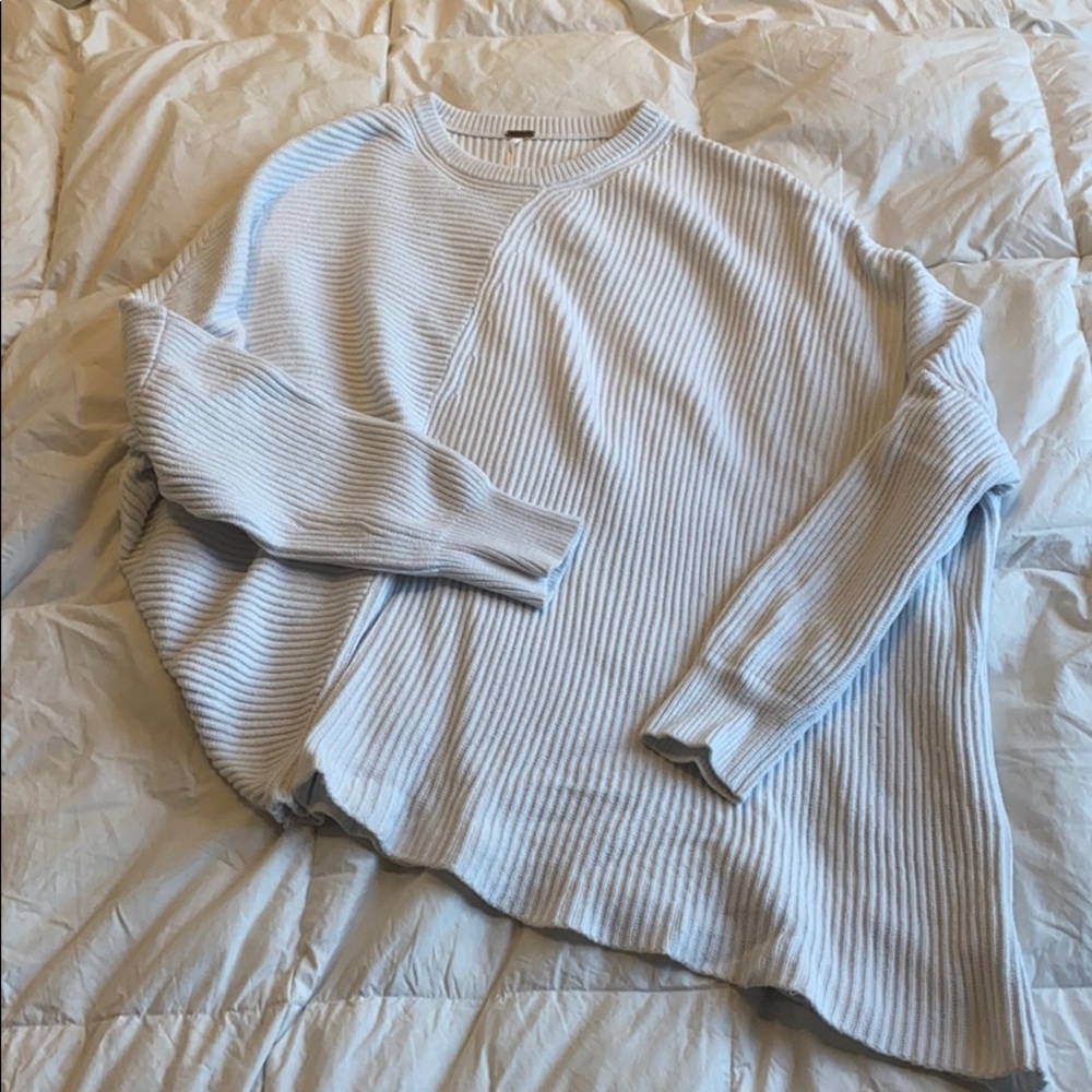 Free People Asymmetrical Knit Sweater